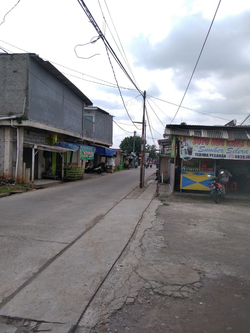 Jalan depan Beton Cor lebar 4 meter