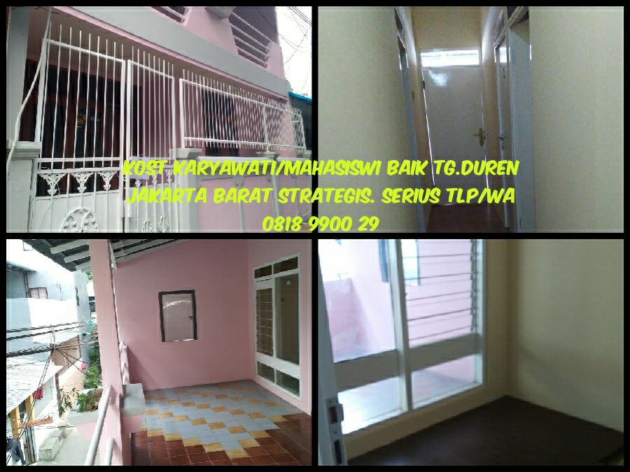 kost karyawati,mahasiswi, murah,pasar kopro,nyaman ,tanjung duren jakarta barat