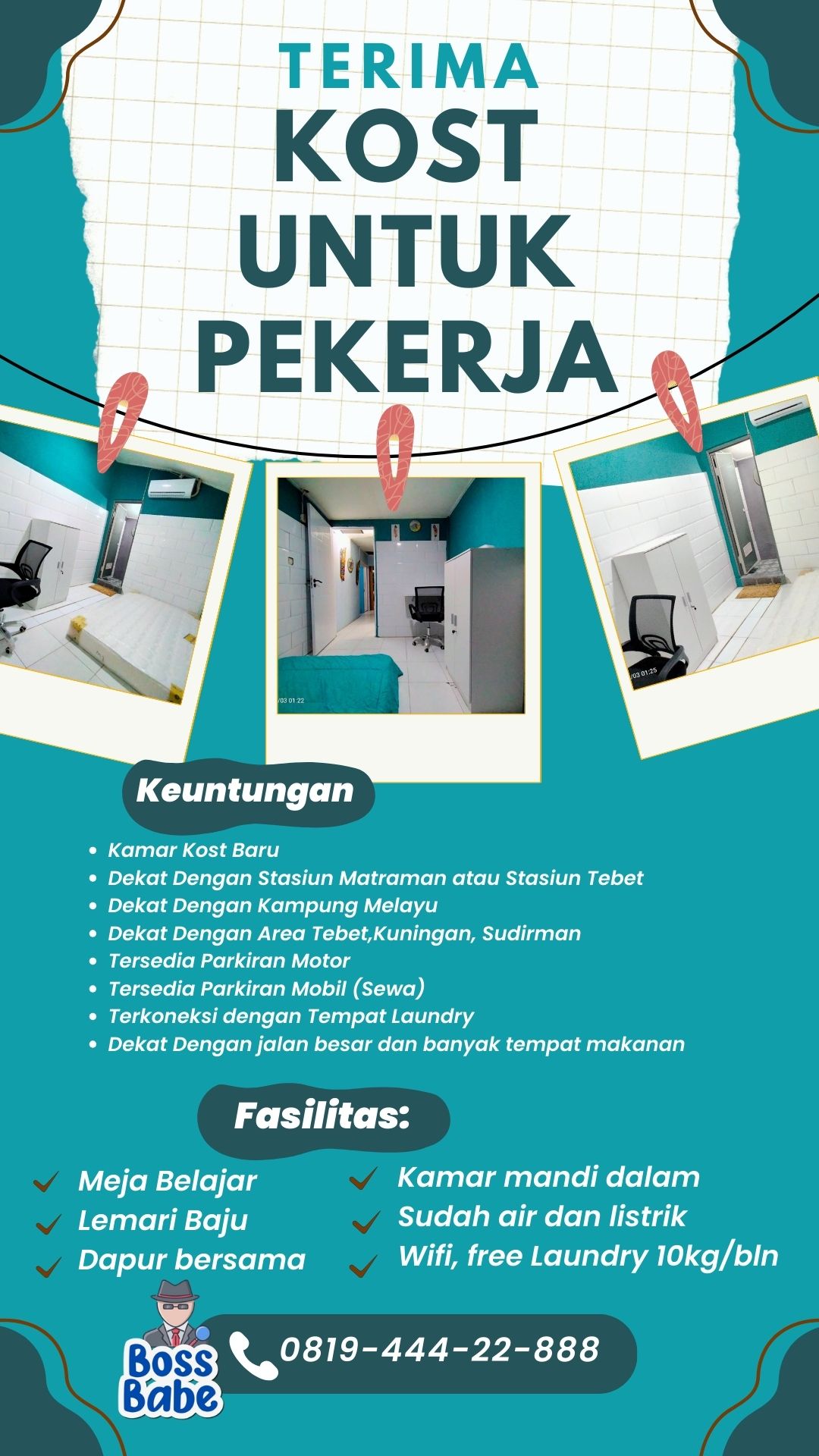 Kuning Kreatif Informasi Terima Kost Putri Instagram Story